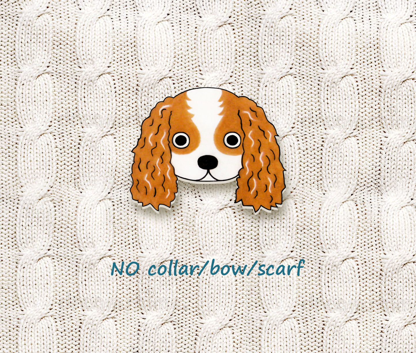 Blenheim Cavalier King Charles Spaniel Pin | Handcrafted Dog Lover Gift