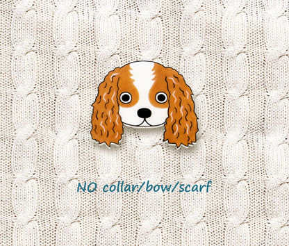 Blenheim Cavalier King Charles Spaniel Pin | Handcrafted Dog Lover Gift