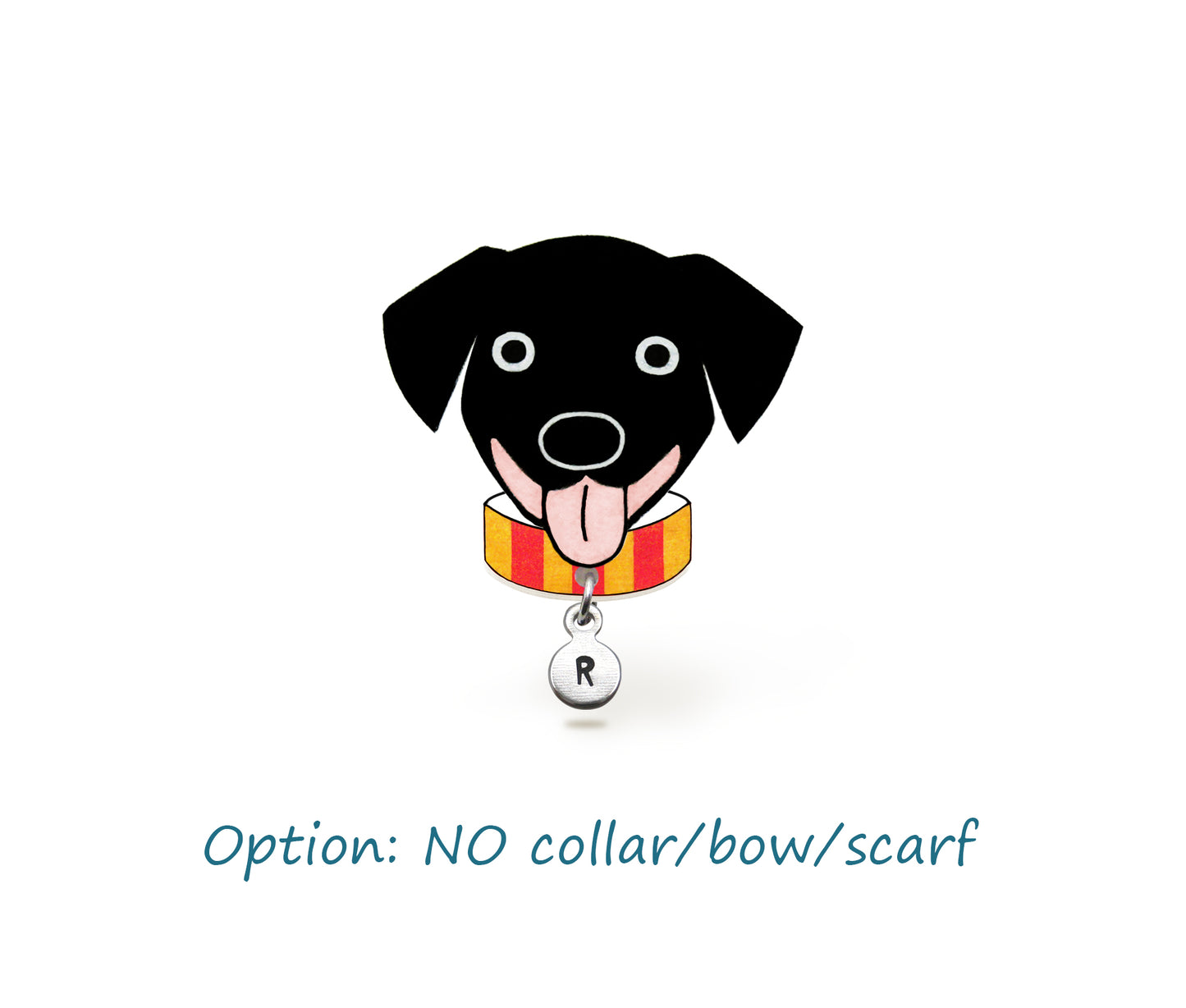 Black Labrador Retriever Pin | Custom Black Dog Jewelry