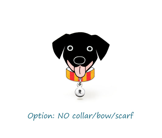 Black Labrador Retriever Pin | Custom Black Dog Jewelry