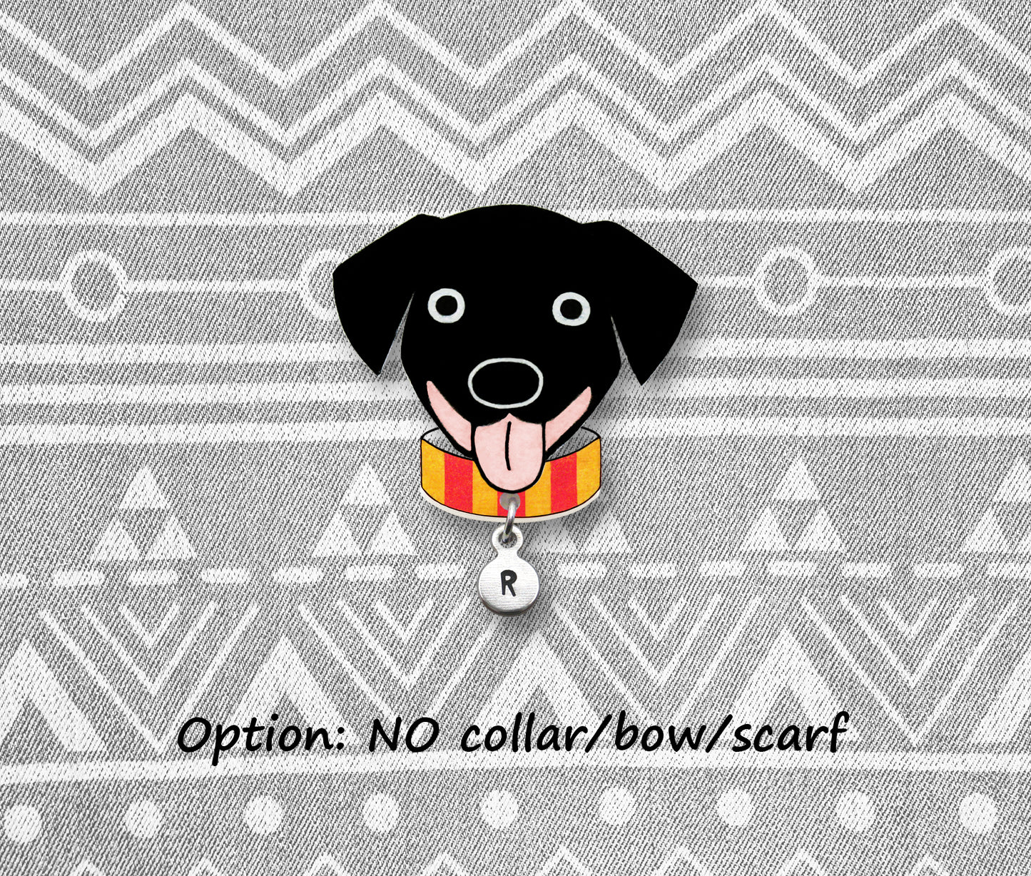 Black Labrador Retriever Pin | Custom Black Dog Jewelry