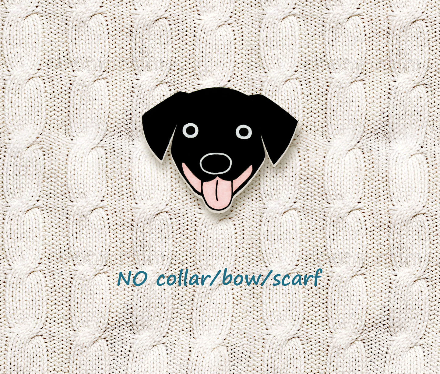 Black Labrador Retriever Pin | Custom Black Dog Jewelry