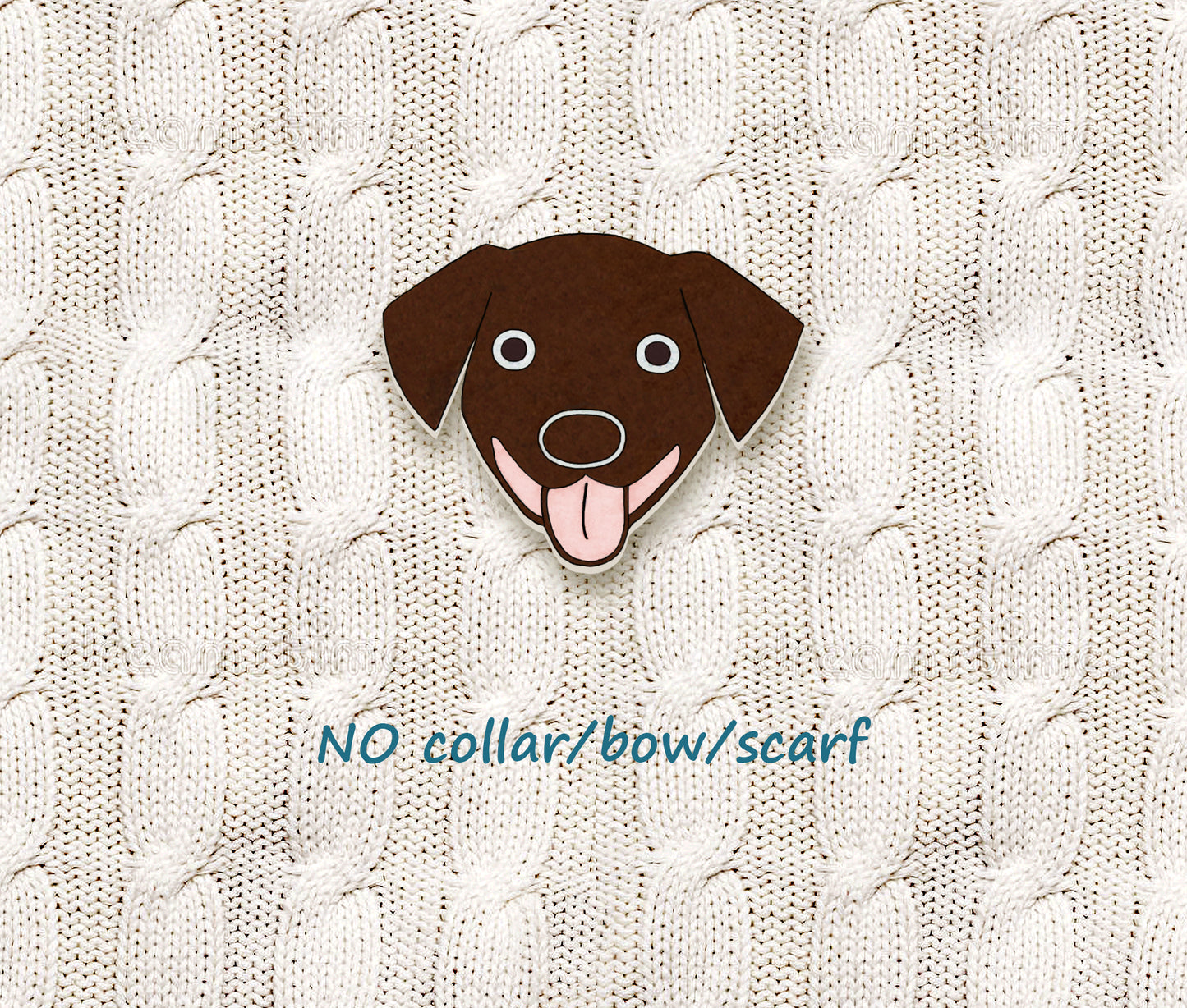 Chocolate Labrador Retriever Pin | Handmade Brown Dog Jewelry