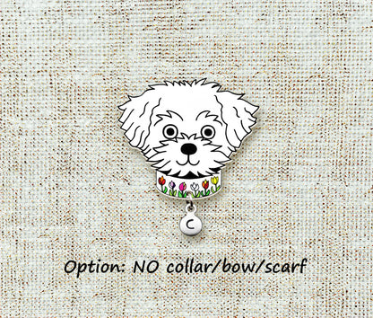 Maltese Pin | Personalized Dog Mom Gift