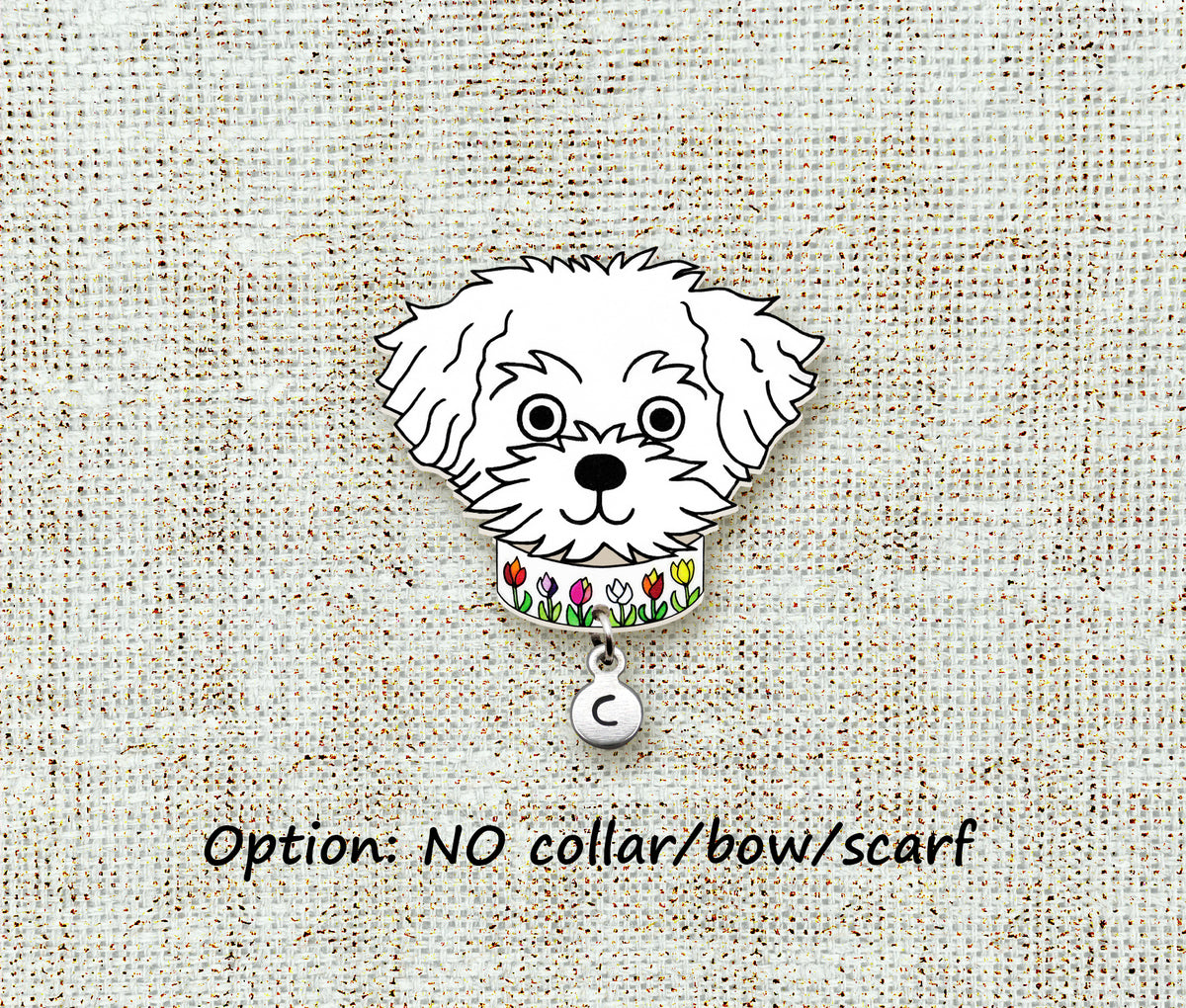 Maltese Pin | Personalized Dog Mom Gift