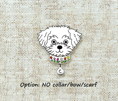 Maltese Pin | Personalized Dog Mom Gift