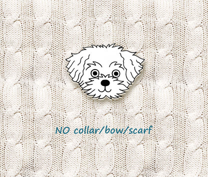 Maltese Pin | Personalized Dog Mom Gift