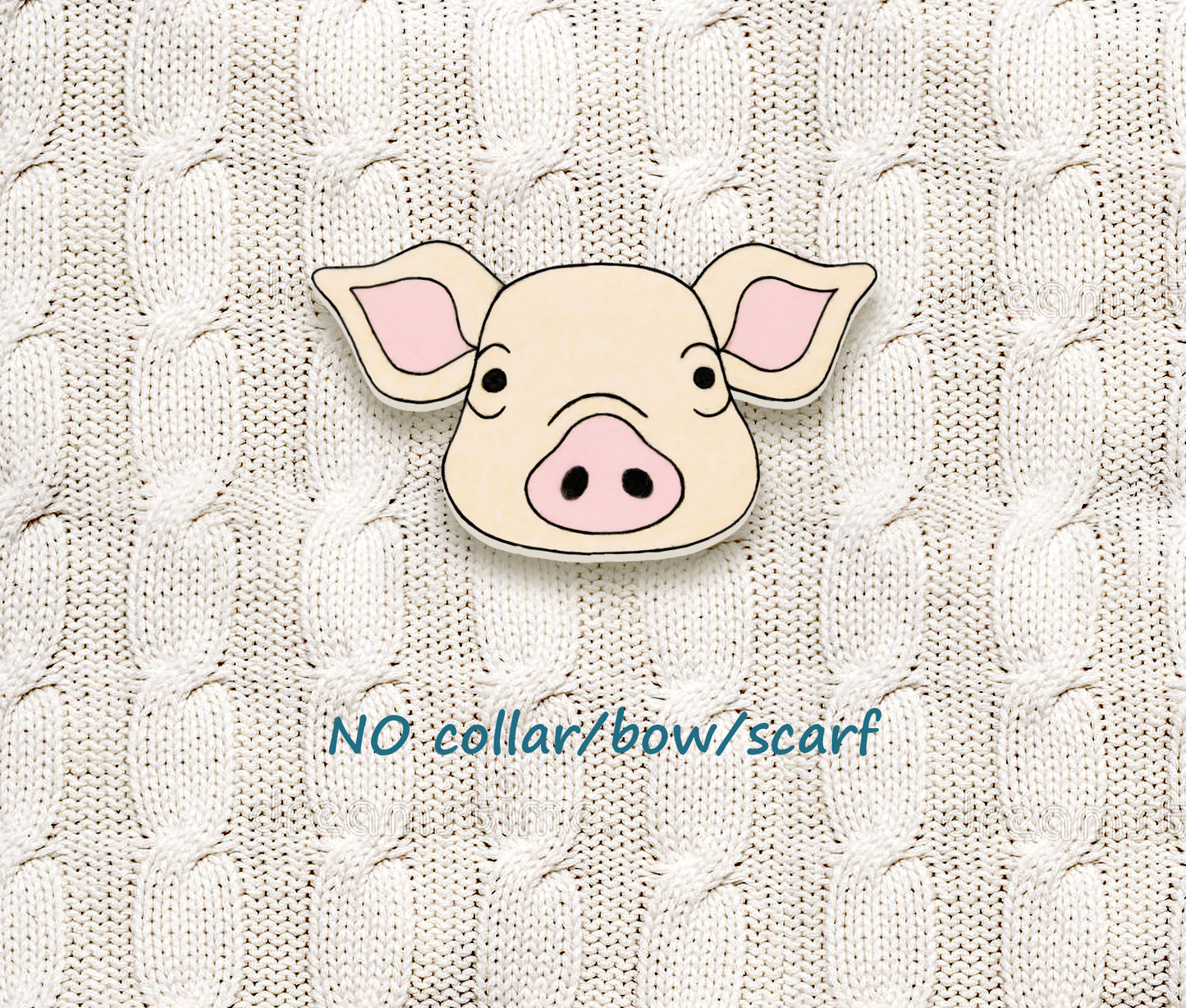 Pink Pig Pin | Handmade Farm Animal Lover Gift