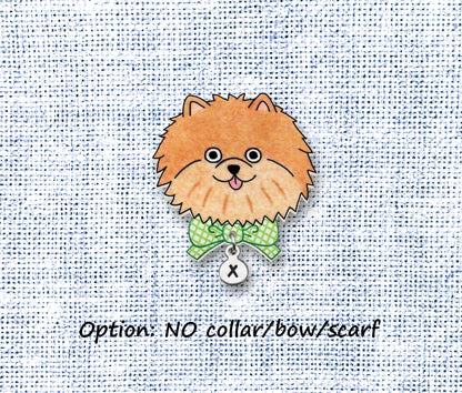 Orange Pomeranian Pin | Unique Dog Lover Gift