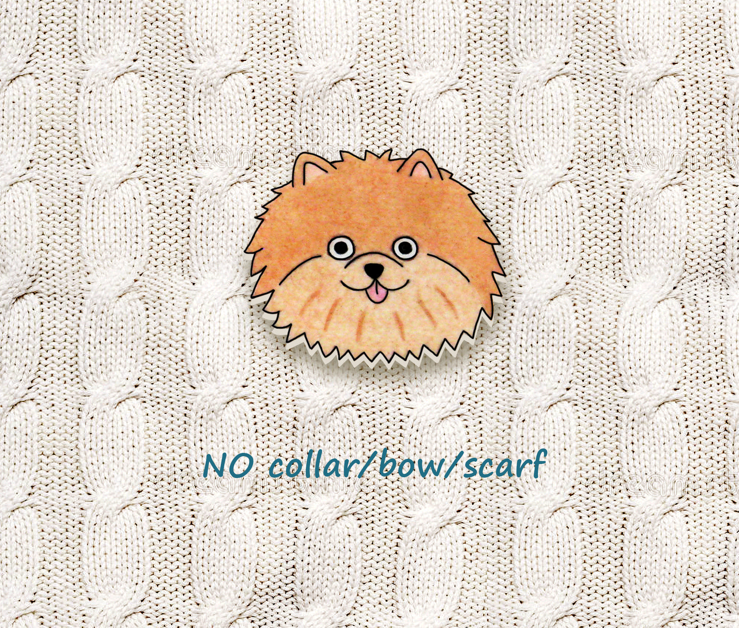 Orange Pomeranian Pin | Unique Dog Lover Gift
