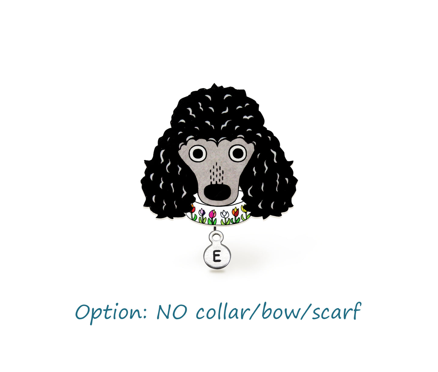 Black Poodle Pin | Handcrafted Dog Brooch