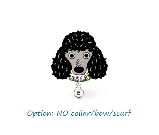 Black Poodle Pin | Handcrafted Dog Brooch
