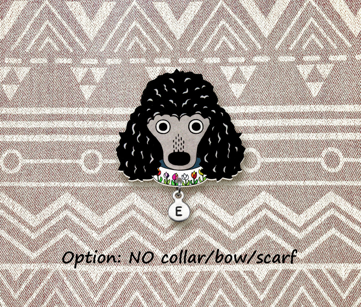 Black Poodle Pin | Handcrafted Dog Brooch