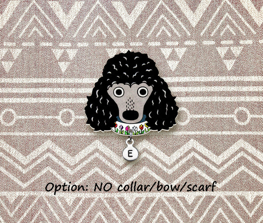 Black Poodle Pin | Handcrafted Dog Brooch