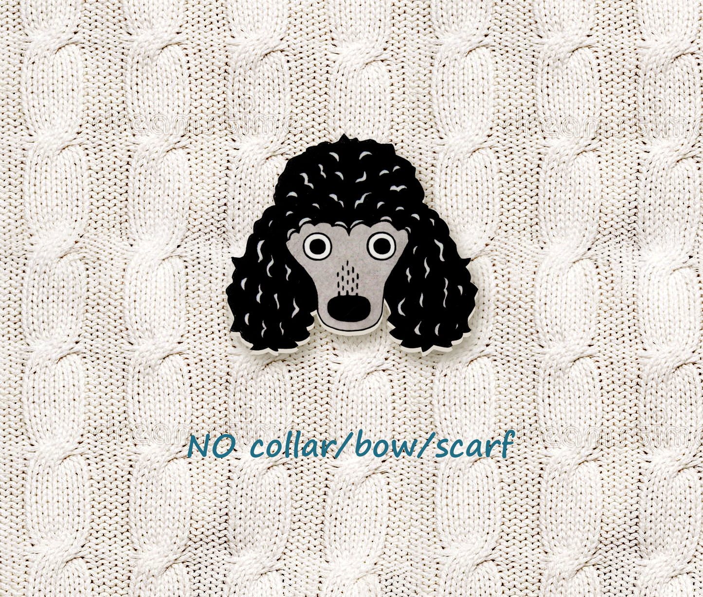 Black Poodle Pin | Handcrafted Dog Brooch