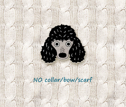 Black Poodle Pin | Handcrafted Dog Brooch