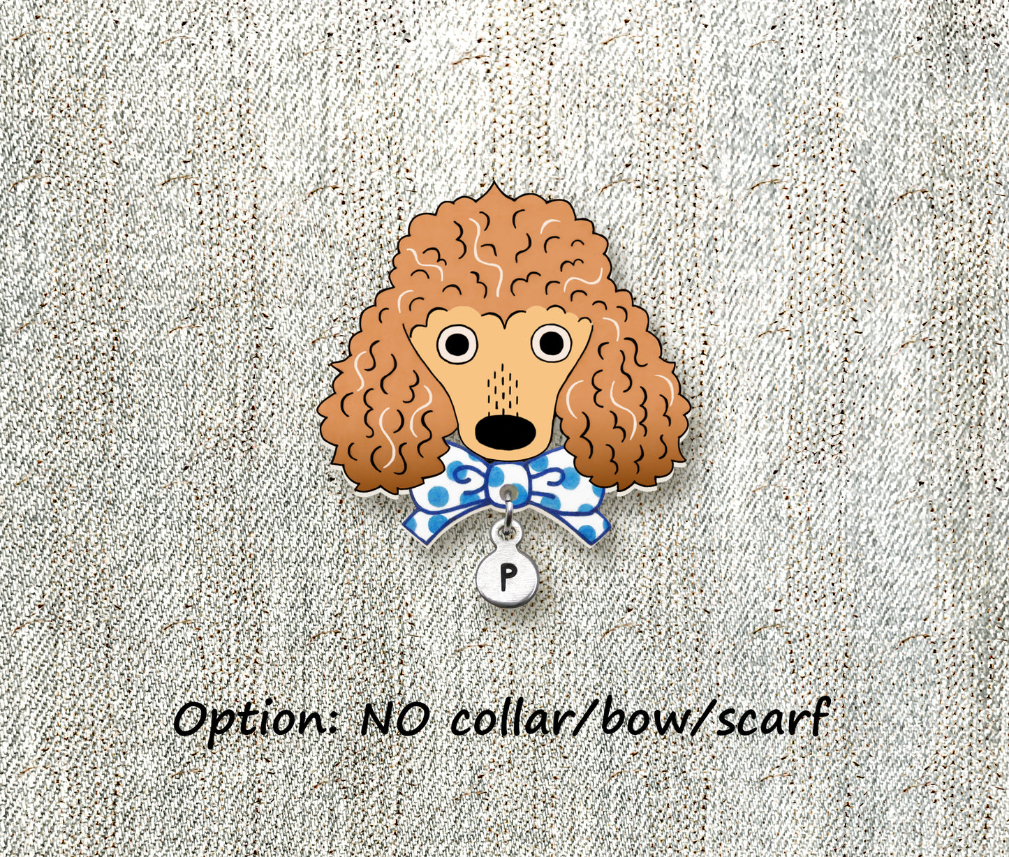 Apricot Poodle Pin | Custom Dog Brooch