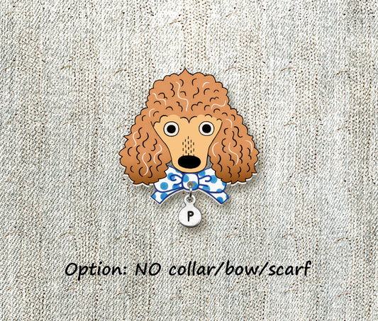 Apricot Poodle Pin | Custom Dog Brooch