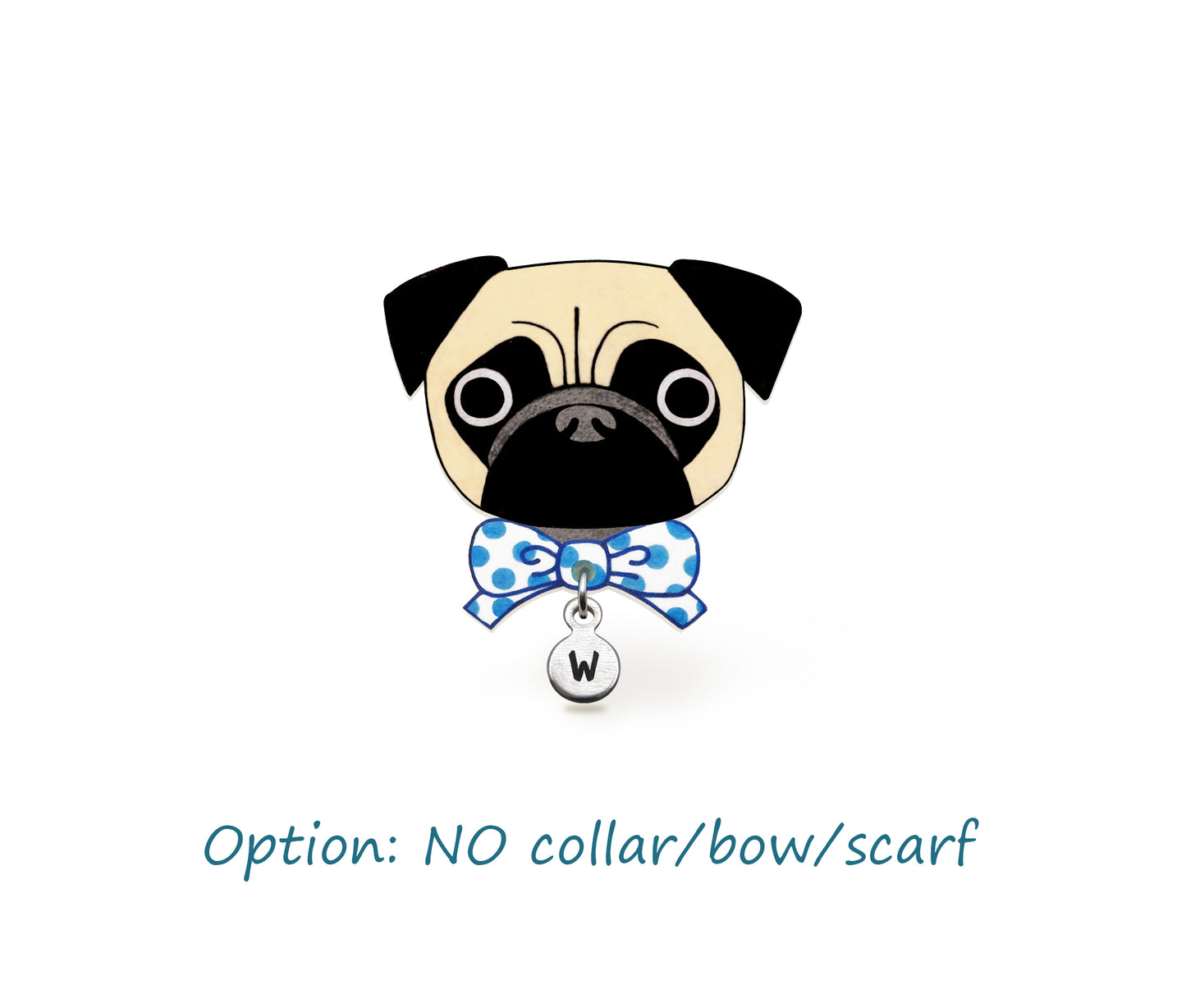 Fawn Pug Pin | Handmade Dog Lover Gift