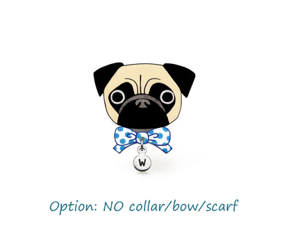 Fawn Pug Pin | Handmade Dog Lover Gift