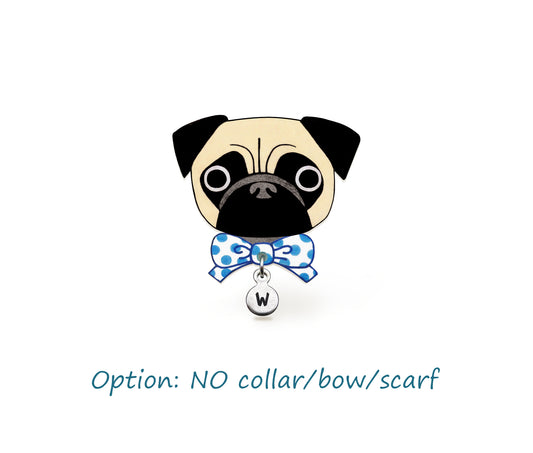 Fawn Pug Pin | Handmade Dog Lover Gift