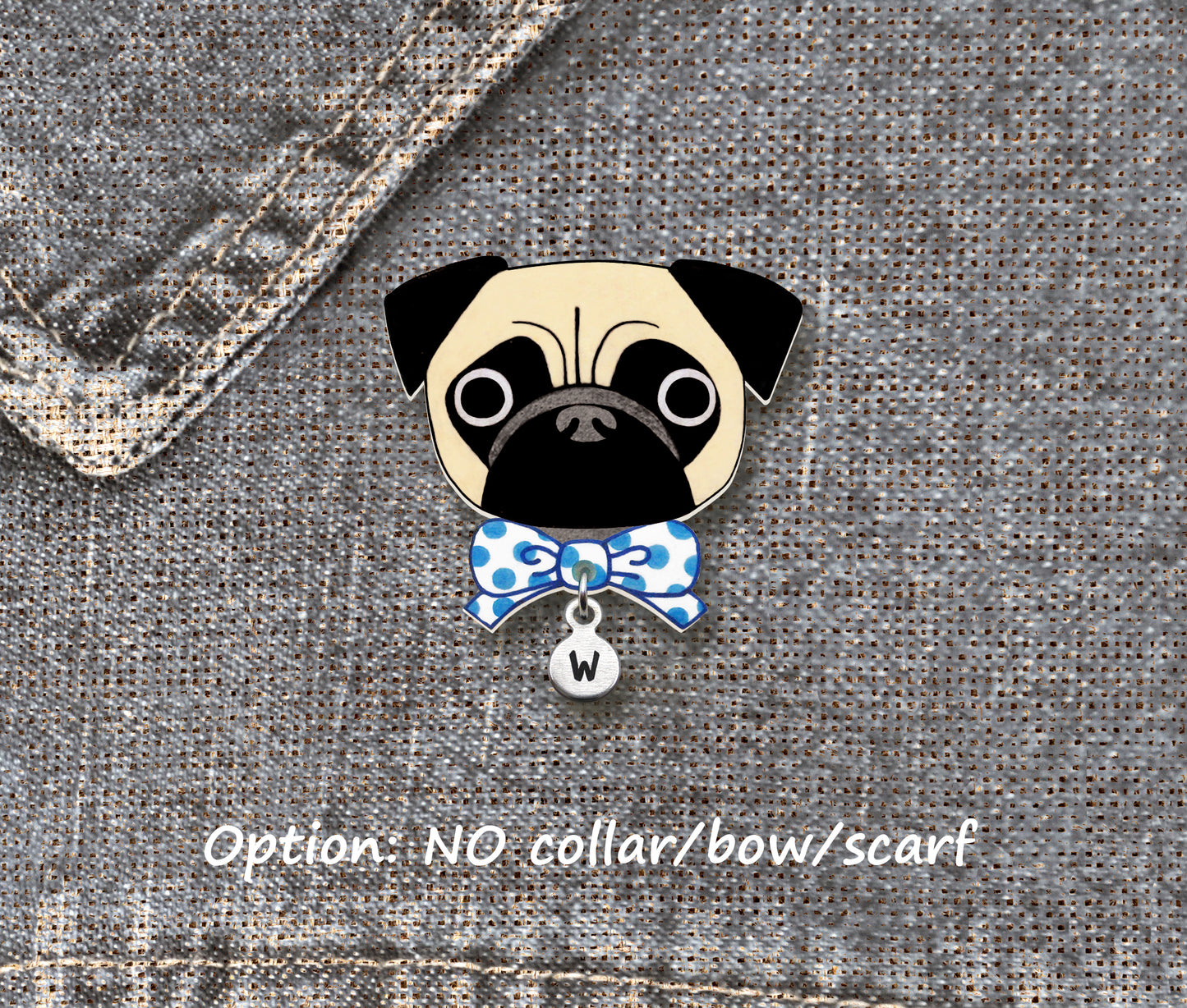 Fawn Pug Pin | Handmade Dog Lover Gift