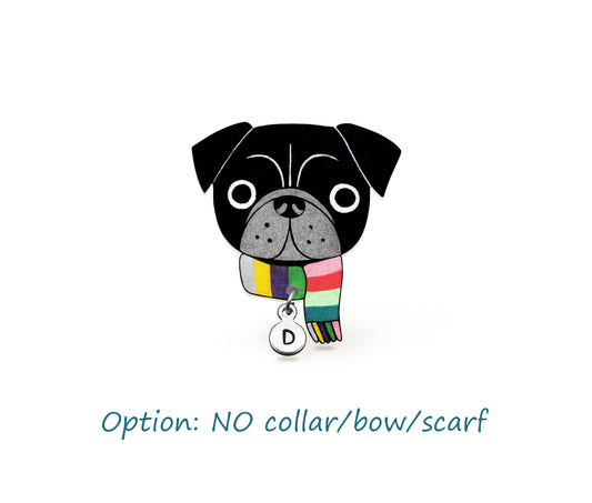 Black Pug Pin | Unique Dog Jewelry