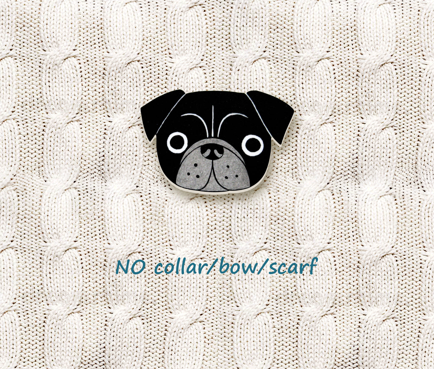 Black Pug Pin | Unique Dog Jewelry