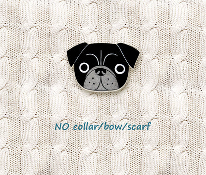 Black Pug Pin | Unique Dog Jewelry