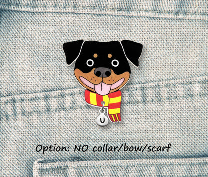 Rottweiler Pin | Fun Dog Mon Brooch