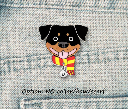 Rottweiler Pin | Fun Dog Mon Brooch