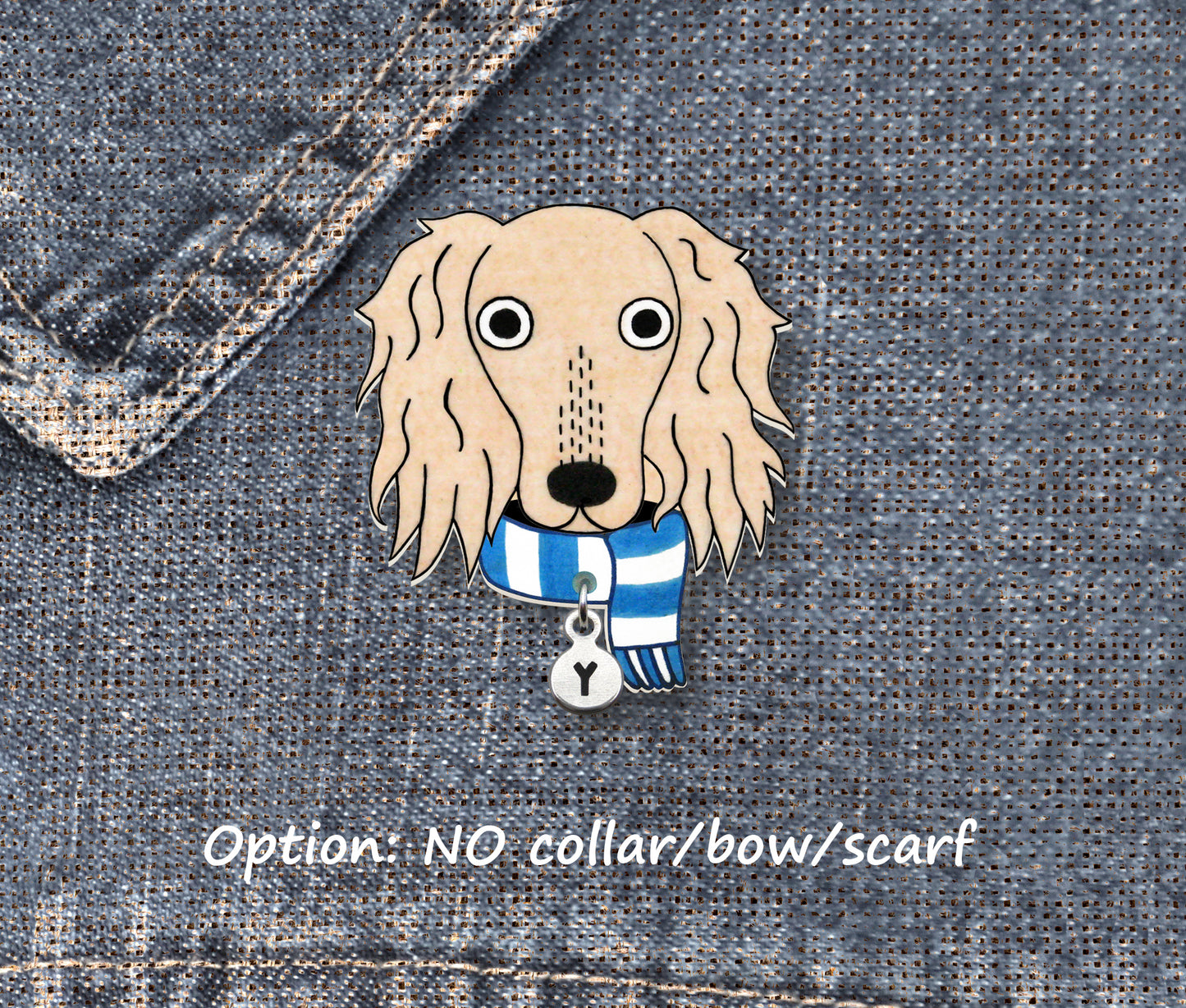 Fawn Saluki Pin | Unique Pet Dog Brooch