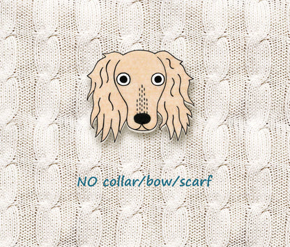 Fawn Saluki Pin | Unique Pet Dog Brooch