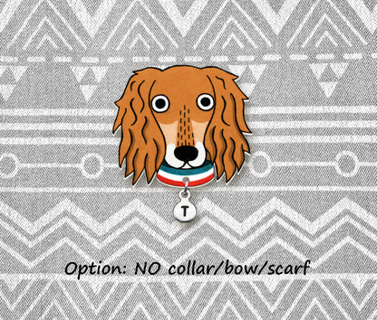 Red Saluki Pin | Custom Dog Lover Gift