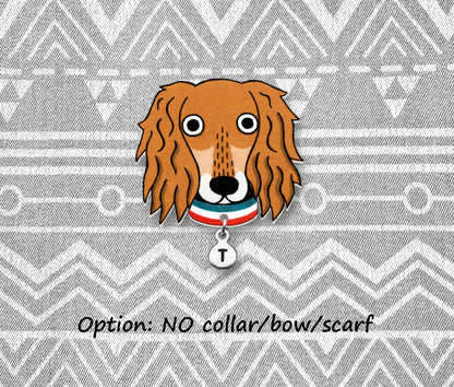 Red Saluki Pin | Custom Dog Lover Gift
