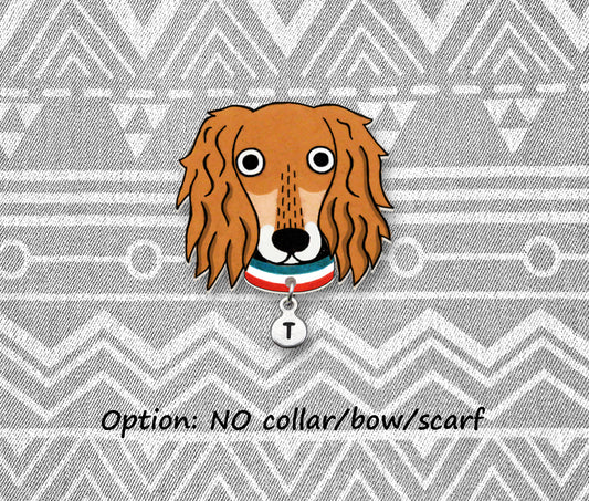 Red Saluki Pin | Custom Dog Lover Gift