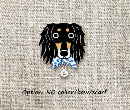 Tricolor Saluki Pin | Unique Dog Lover Gift