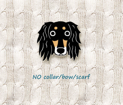 Tricolor Saluki Pin | Unique Dog Lover Gift