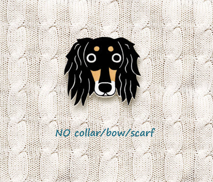 Tricolor Saluki Pin | Unique Dog Lover Gift
