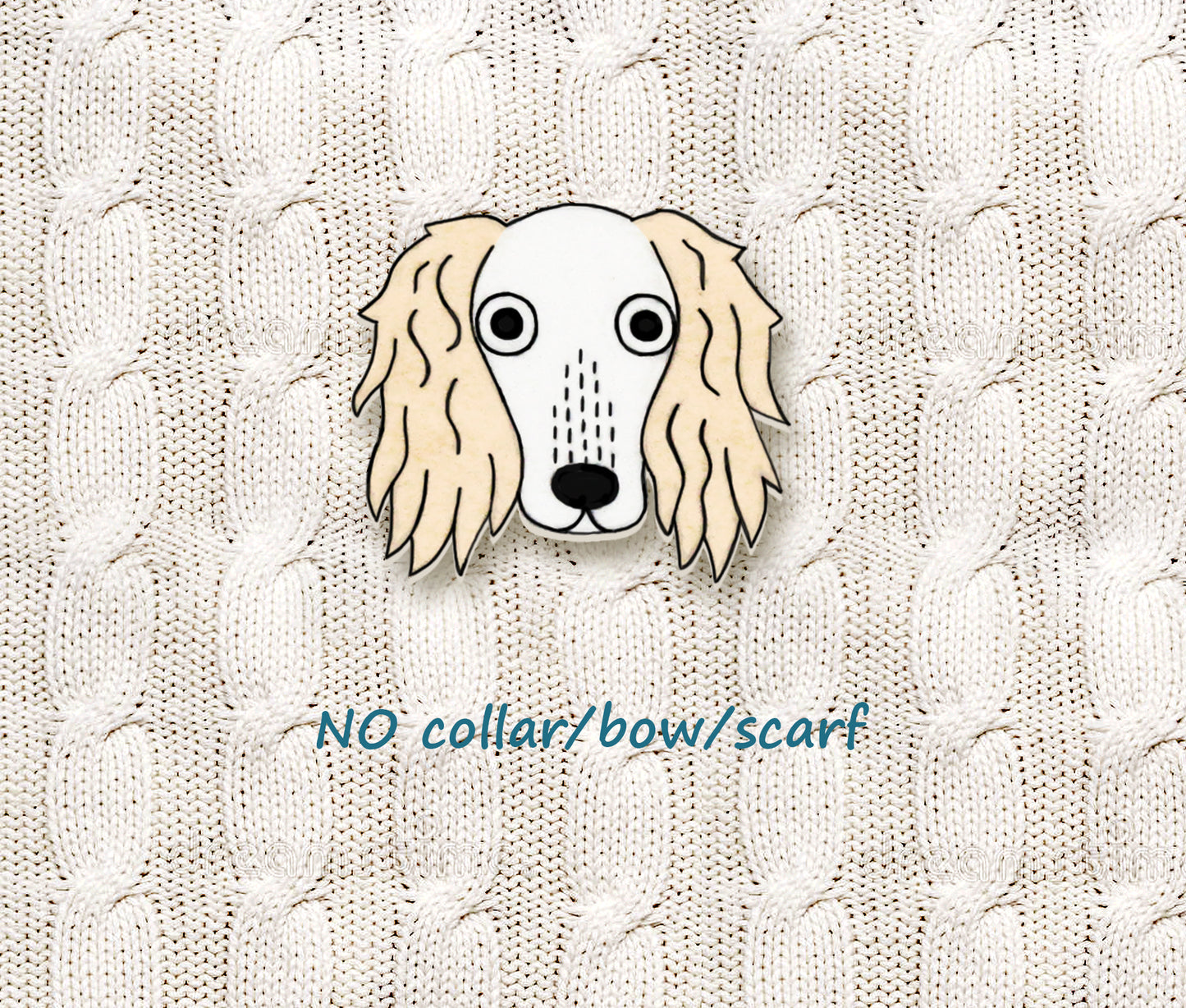 White Saluki Pin | Unique Dog Brooch