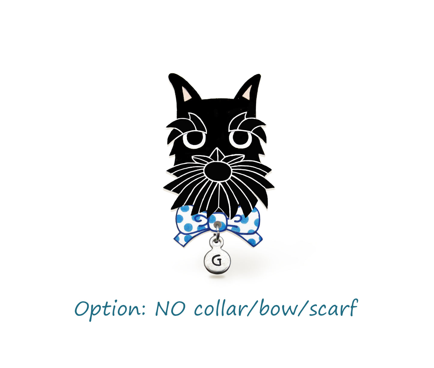 Black Schnauzer Pin | Handmade Dog Lover Gift