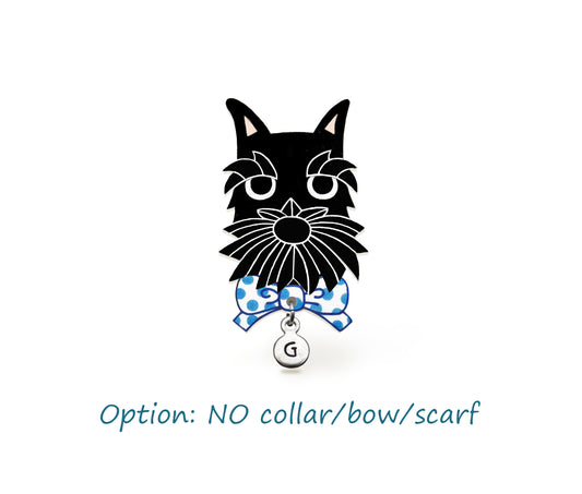 Black Schnauzer Pin | Handmade Dog Lover Gift