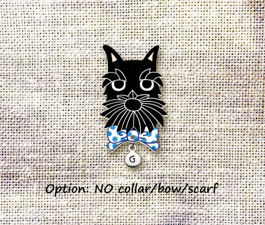 Black Schnauzer Pin | Handmade Dog Lover Gift