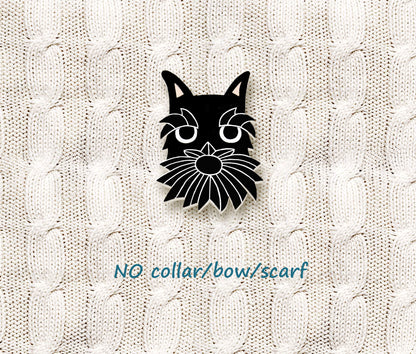 Black Schnauzer Pin | Handmade Dog Lover Gift