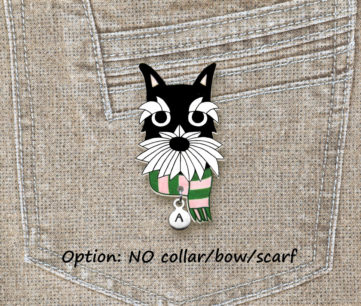 Black Silver Schnauzer Pin | Handmade Dog Lover Gift
