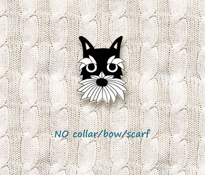 Black Silver Schnauzer Pin | Handmade Dog Lover Gift