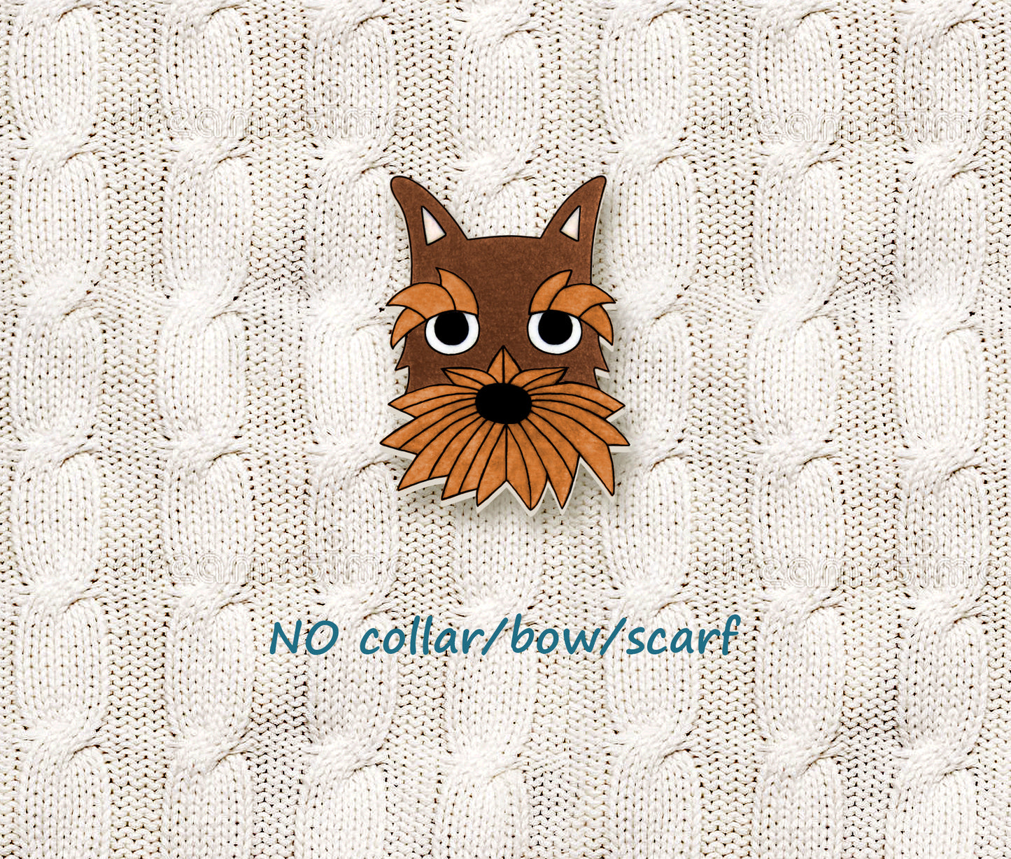 Brown Chocolate Schnauzer Pin | Unique Dog Lover Gift