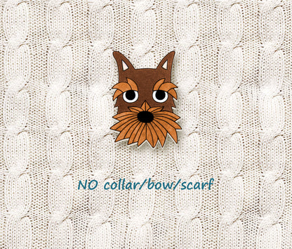 Brown Chocolate Schnauzer Pin | Unique Dog Lover Gift