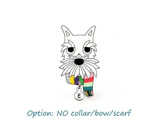 White Schnauzer Pin | Unique Dog Mom Gift