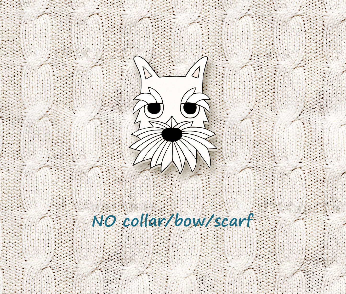 White Schnauzer Pin | Unique Dog Mom Gift